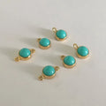 Unique 14K Gold Filled Jewelry Connector Charm Pendant Turquoise Beads for Jewelry Making
