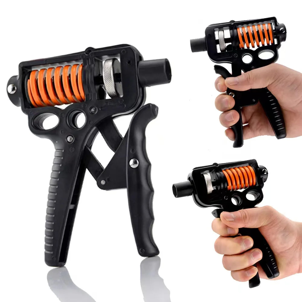 CW HGP015 Upgraded Finger Hand Exerciser Fitness Hand Grip Heavy Duty Anti-slip Resistance Adjustable Strengthener Steel Plastic