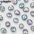 MD96 DIY Jewelry Accessories Natural Pearl Zircons Handmade Brass Charms Necklace Bracelet Making Findings 6pcs/Lot
