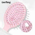 New Arrival Compact Cushion Vent Soft Paddle Hair Brush Kid's Gift Detangler Brush Small Candy Color