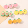YIYI Korean Summer Small Fresh Fruit Girl Hair Clips Heart Sweet Lovely Duck Mouth Girl Hair Pins Wholesale
