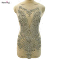 WDP-441 Custom Design Rhinestone Applique Crystal With Necklaces for Women Wedding Dress Prom