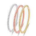 Wholesale Stainless Steel Beads Chain Shape Bangle Bracelet for Women China Manufacturer Supplier