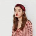 Wholesale Vintage Women Satin Headband Knotted Hair Band Silk Headbands for Girls Women Hair Accessories