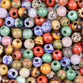 Wholesale Multi-size 5MM Large Hole Stone Beads 12/14/16/18MM Gemstone Beads Round Crystal Custom Beads DIY Accessories Making