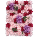 2024 Home Decor 3D Silk Flower Wall Red Rose Flower Wall Panel for Wedding Decor