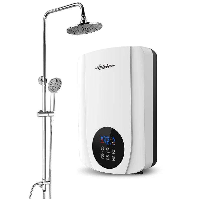 2022 Battery Powered Immersion Heater Bathroom Shower Waterproof Heating Element Tankless Geyser Instant Electric Water Heater