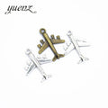 YuenZ Antique Silver Plated Zinc Alloy Necklaces Pendants Jewelry Aircraft Charms Diy Handmade Jewelry Findings J258