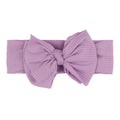 2023 Fashion Solid Knot Bow Headband Red Turban Girl Rib Knit Bowknot Headwrap Stylish Headband