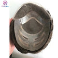 Fashion Wholesale Handmade Four Holes Human Hair Bleached Craft with Frontal Lace Mono Toupee for Women and Girls