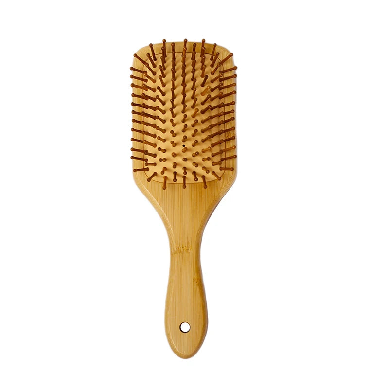 25cm Eco-Friendly Bamboo Hairbrush Case for Bathroom