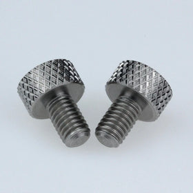 JeaSnn Adjustment Knob 8-32 Knurled Hand 303 Stainless Steel Thumb Screw for Adjustment Knob