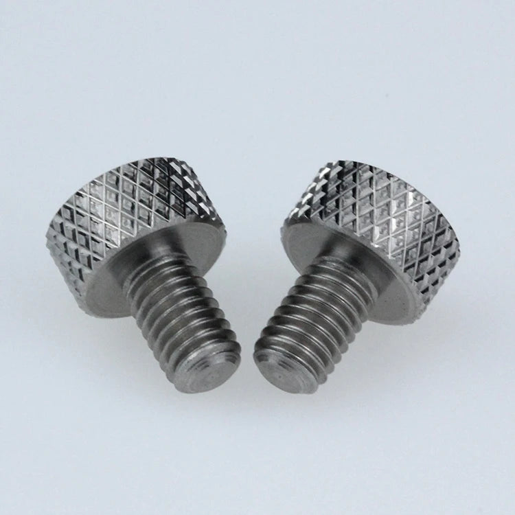 JeaSnn Adjustment Knob 8-32 Knurled Hand 303 Stainless Steel Thumb Screw for Adjustment Knob
