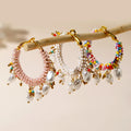 Go2boho Wholesale Hot Sale 1 Pair Summer Beaded Hoop Earrings New Irregular Fashion Faux Pearls Women Jewelry Love Gifts for Her