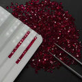 Square Princess Cut 1.5mm ~ 3.0mm Good Quality Loose Gemstone Wholesale Prices Natural Ruby Stone