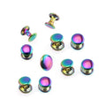 7/8/9/10mm Rainbow Double Cap Nickel-Free Close-End Metal Rivets for Leather Craft Bags Shoes Handbags Belts with Custom Logo