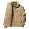 Winter New Washed Cotton Coat Fleece Thickened Casual Fashion Streetwear Men's Lapel Jacket for Men