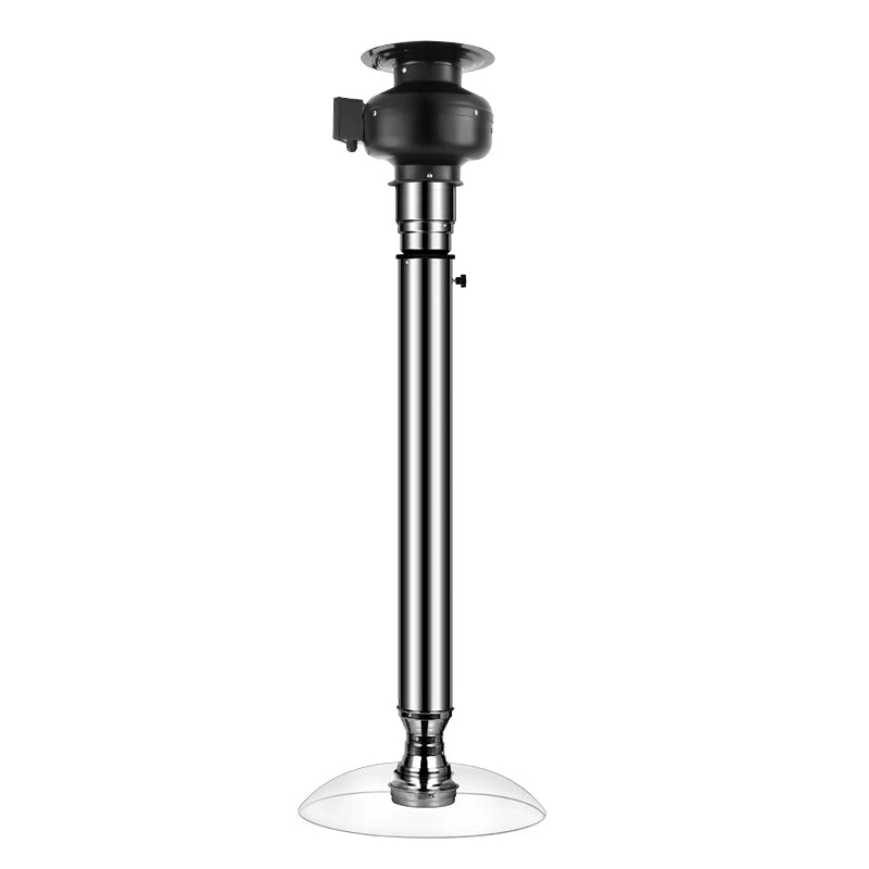 Commercial Stainless Steel BBQ Smoke Exhaust Pipe Restaurant Korean Barbecue Duct with Glass Cover