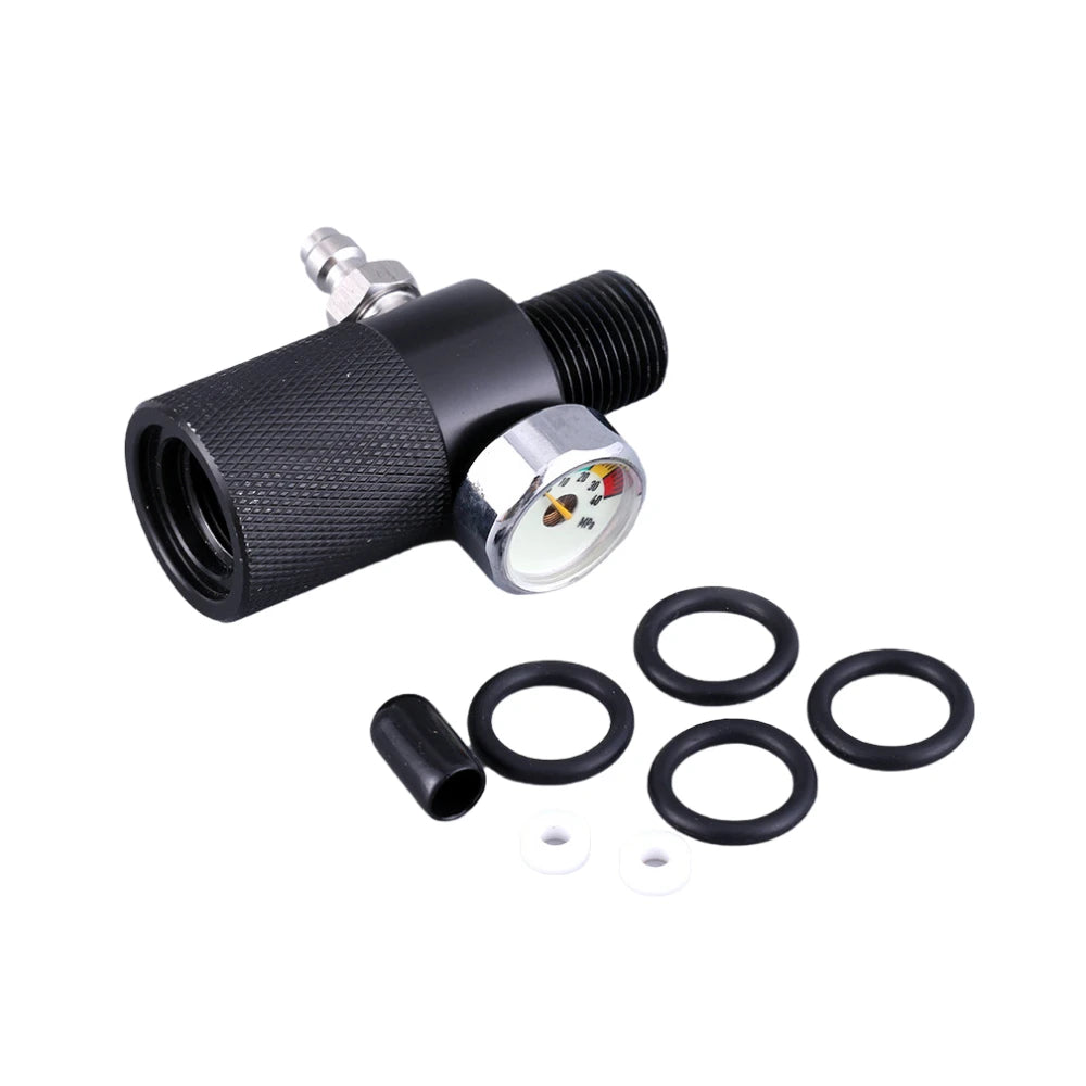 Paintball Air Cylinder Adapter Extended Valve Adaptor Pressure Tester for Tank With M18x1.5 Thread