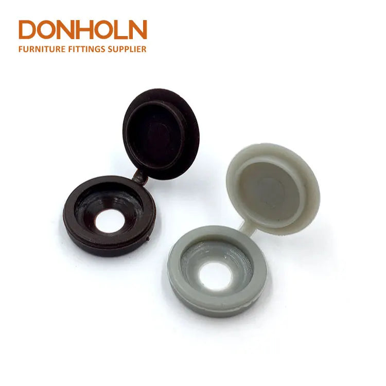 PC7550 Plastic Hinge Screw Cover Fold Snap Button Nuts Cap Cover Bolts Protect Furniture Accessories