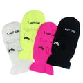 Custom Winter Warm Knitted Hat Ski Mask 3-Hole Balaclava Ski Masks for Sports New I Don't Care