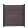 Modern Design High Secure Privacy Black Aluminum Alloy Garden Slat Fencing for Houses Privacy Fence Screen
