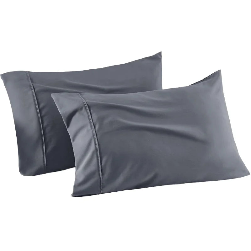 Wholesale Solid Cooling Breathable Bedding Bamboo Pillow Case Ultra Soft Viscose Bamboo Pillow Case for Hot Sleepers
