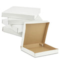 10"  X 10"  X 2" White on Brown  Corrugated Pizza Boxes