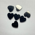 Natural Black Onyx Heart Shape Stone 12x12x2mm Agate Gemstone