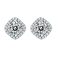 Moissanite Diamond Earringswuzhou Moissanite Earrings Cushion Moissanite Earrings