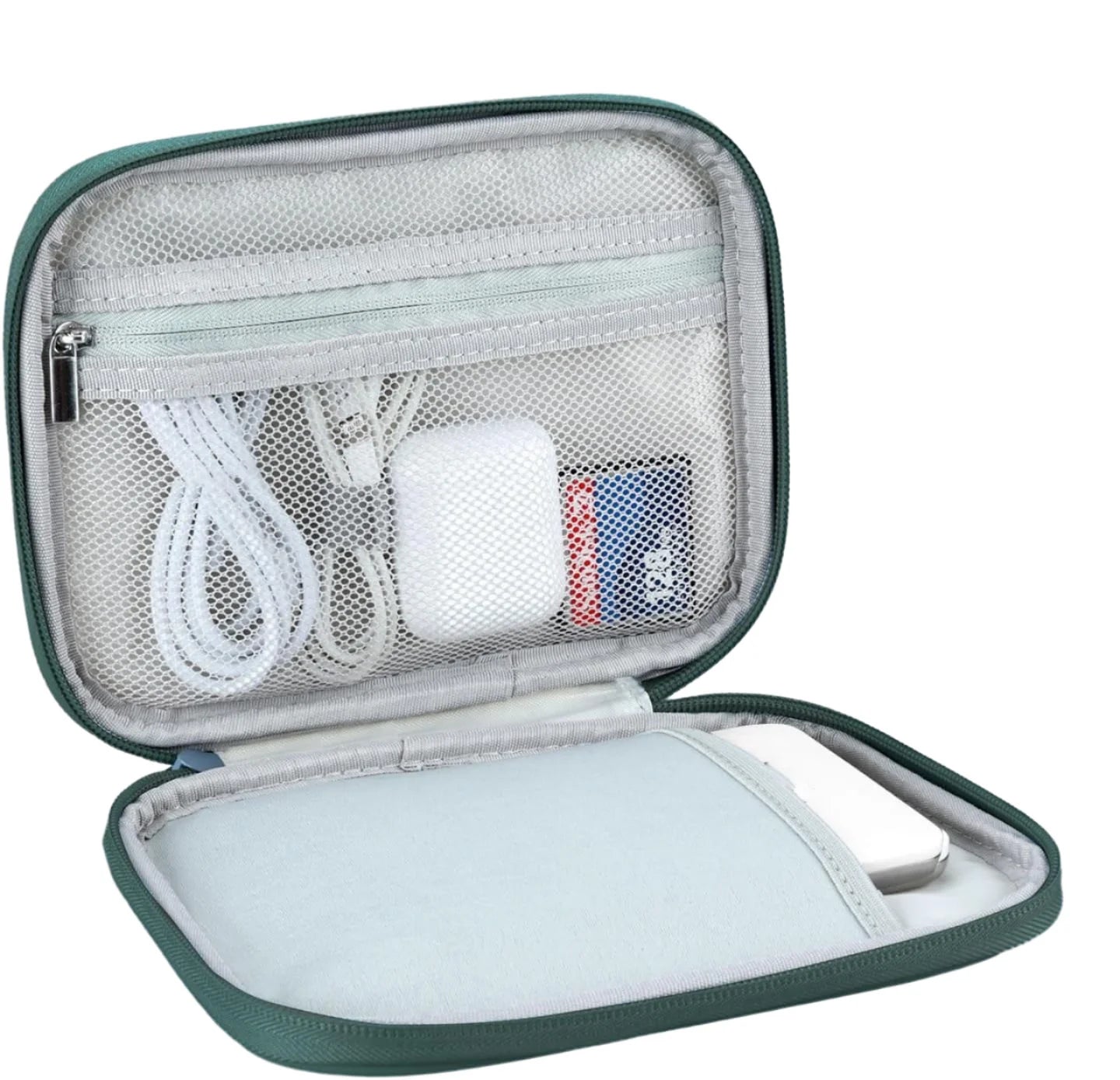 Customized Mobile EVA Case Luxury Square Zipper Hard Disk Storage Bag with Anti-Pressure Card Zipper Bag