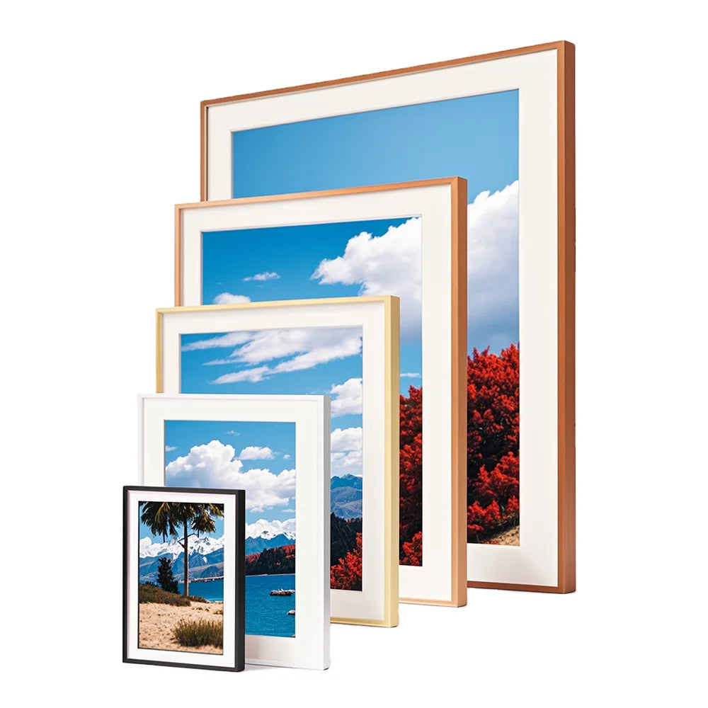 Wood Photo Frame High-Definition Wall-Mounted Desktop-Use Features Versatile Picture Frame for Displaying Photos