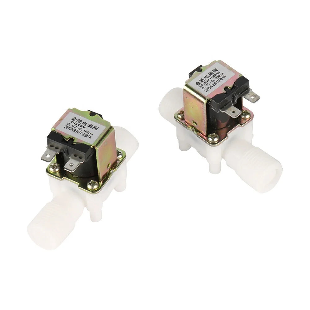 12V 220V 1/2 Inch Male Thread Magnetic Control Valve Plastic Normally Closed Electric Air Solenoid Valve MegaBDM
