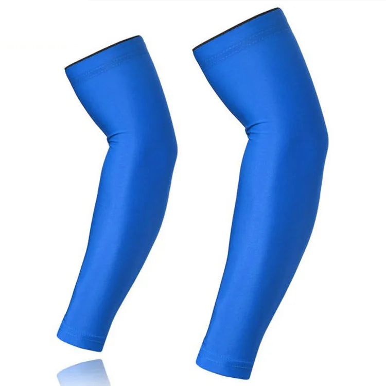 ANTI-UV Compression Breathable Quick Dry Spandex/Cotton Unisex Arm Sleeve Sports Custom Football Sport Wear Cool