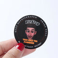 Waterproof Inkjet Small Custom logo Round Stickers Black Sticker Sheet Custom Confetti Sticker Sheet Label Design and Printing