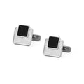 Daili Hot Sale Silver Black Classic Design Square Men's Cufflinks DIY Fashionable Cufflinks for Shirts for Gifts Weddings