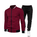 Men Sportswear Set Brand Mens Tracksuit Sporting Fitness Clothing Two Pieces Long Sleeve Jacket + Pants Casual Men's Track Suit