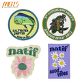 AWELLS Embroidery Decorative Iron-On Twill Fabric Sticker Patches Applique Badges Sew Craft DIY Clothes Dress Hat T-Shirt