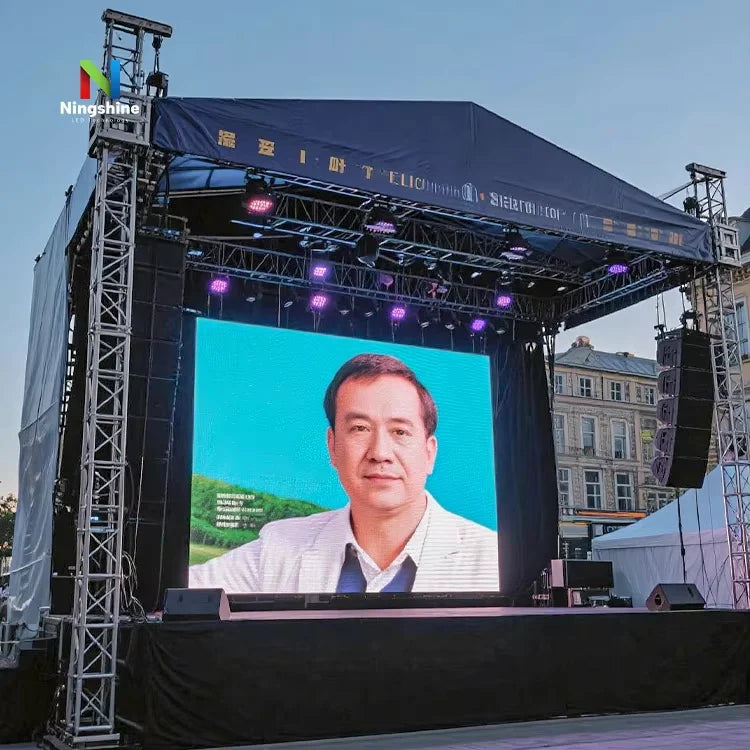 P3.91mm Portable Outdoor Rental Truss LED Video Wall Backdrop Stage Concert Event Display Screen IP65 Waterproof HDR10+ 5500nits