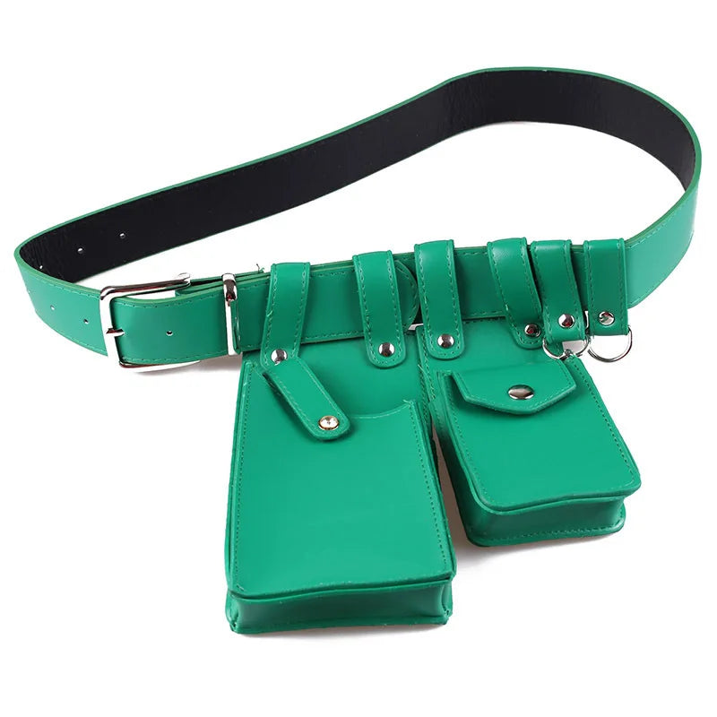 Small Leather Belt Bag Phone Wallet Purse Waist Pack Travel Messenger Crossbody Pouch
