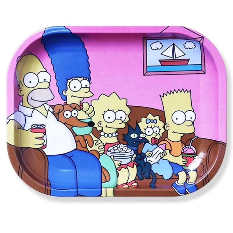 Smoke Shops Supplies Accessories Simpsons Rolling Tray Rolling Tray Plain Custom Rolling Tray 7*5.5