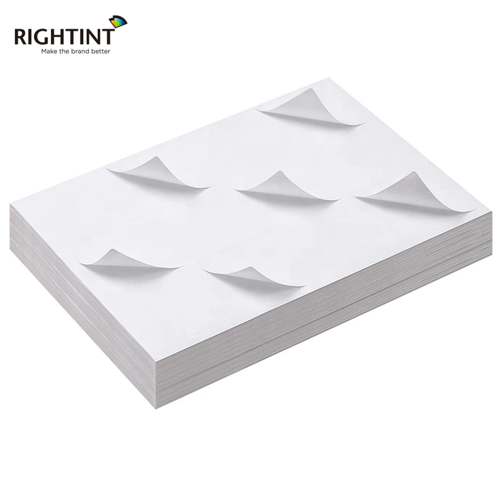 Pre-cut Sticker Paper 4 Label A4 Sheet Self Adhesive Inkjet Printing Label Sheets