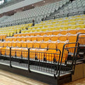 School & Sport Facility Grandstand Telescopic Tribune Seating System Retractable Metal Stadium Tiered Grandstand Seating