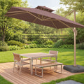 10 ft Custom Printed Beach Umbrella Waterproof Commercial Garden Outdoor Patio Parasol Hotel Manufactured Cantilever Beach Led