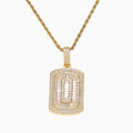 CN424  Brass Micro Pave CZ Pendant Iced Out Zircon Necklace Hip Hop Jewelry