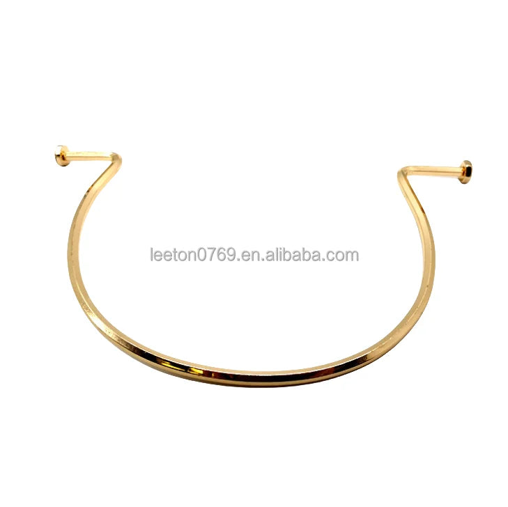 Factory Supply Bag Accessories 200mm Large Metal Gold Handbag Handle