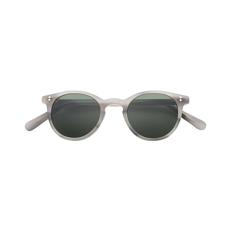 Luxury Custom logo Round Retro Polarized Glasses Men Women Acetate Shades Sunglasses
