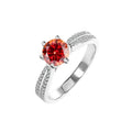 Factory Wholesale 1/2/3Carat S925 Silver Wedding Six Claw Blue Red Green Moissanite Engagement Ring VVS1 Clarity Excellent Cut