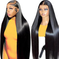 Letsfly 13x6 Lace Frontal Wig Human Hair Wigs for Black Women 30 32 Inch Straight Lace Front Wig Brazilian Hair