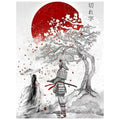 Full Square Rhinestone Japanese Samurai 5D DIY Embroidery Cross Stitch Kits Home Decoration Wholesale Diamond Painting Lady